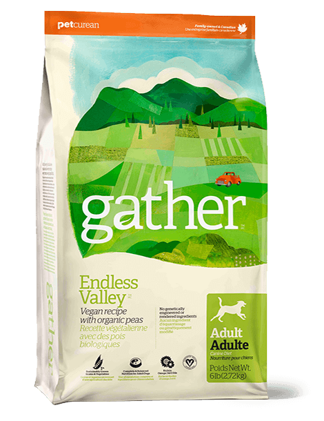 Petcurean Gather Endless Valley Vegan Dry Kibble Dog Food