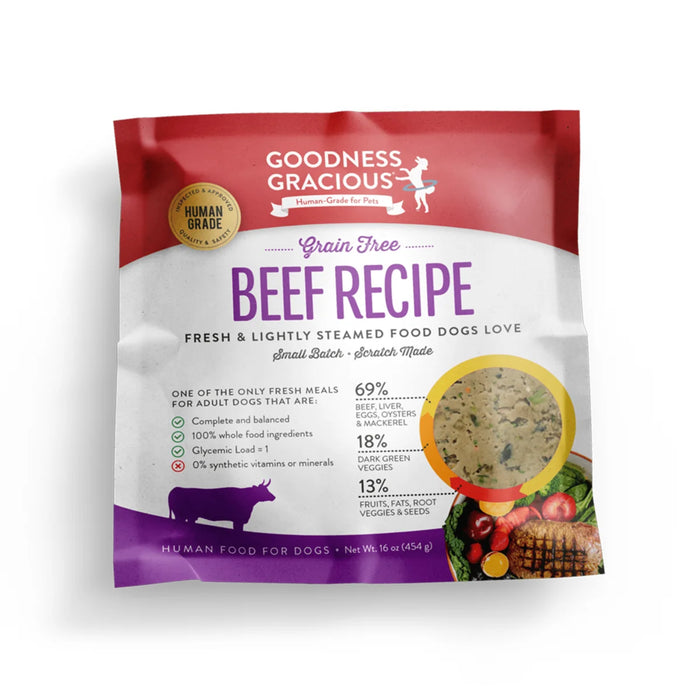 GOODNESS GRACIOUS GENTLY COOKED GRAIN FREE DOG FOOD 1 LB