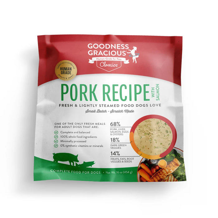 GOODNESS GRACIOUS GENTLY COOKED GRAIN FREE DOG FOOD 1 LB