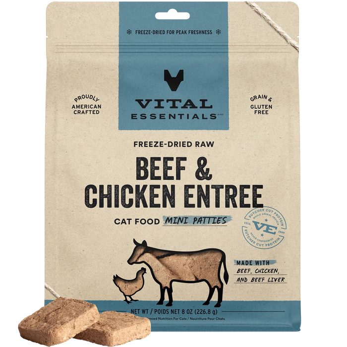 Vital Essentials FD Raw Entree Mini Patties Cat Food