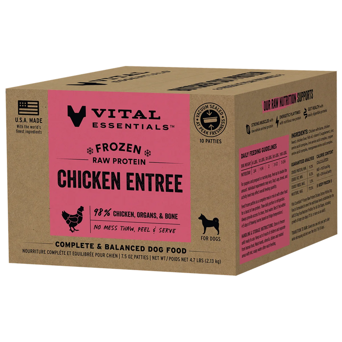 VITAL ESSENTIAL DOG FROZEN PATTIES 4.7 LB