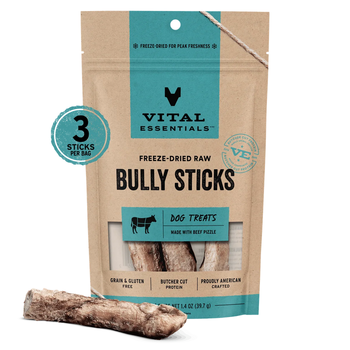 Vital Essentials Freeze-dried Raw Bully Sticks