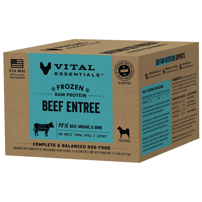 VITAL ESSENTIAL DOG FROZEN PATTIES 4.7 LB