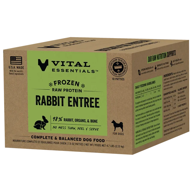 VITAL ESSENTIAL DOG FROZEN PATTIES 4.7 LB