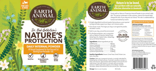 Earth Animal Nature's Protection Flea & Tick Daily Internal Powder