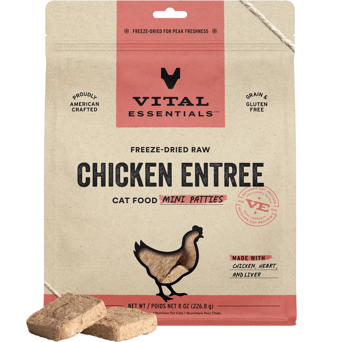 Vital Essentials FD Raw Entree Mini Patties Cat Food
