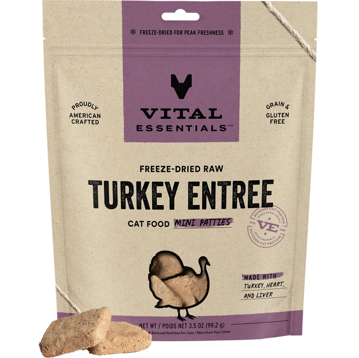 Vital Essentials FD Raw Entree Mini Patties Cat Food
