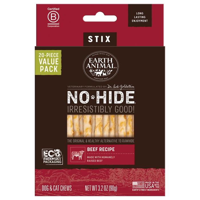 Earth Animal No-Hide Stix  | Dog & Cat Chews