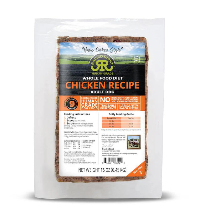 RAISED RIGHT DOG FROZEN ORIGINAL BULK BOX 6LB