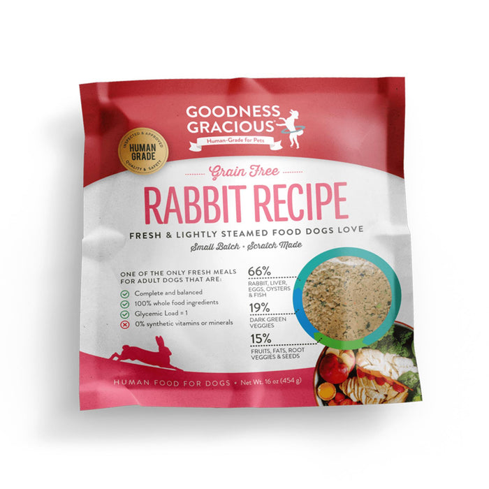 GOODNESS GRACIOUS GENTLY COOKED GRAIN FREE DOG FOOD 1 LB