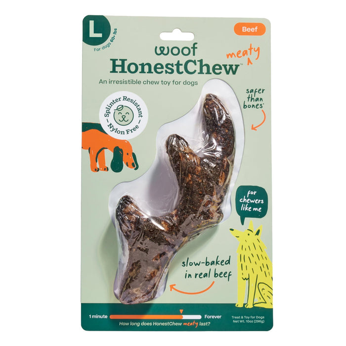 WOOF HONEST CHEW BEEF ANTLER LARGE