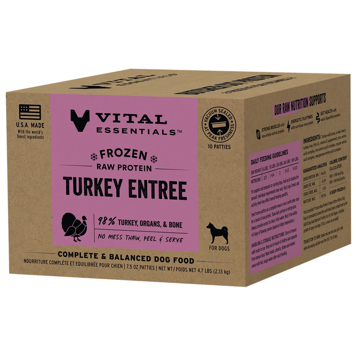 VITAL ESSENTIAL DOG FROZEN PATTIES 4.7 LB