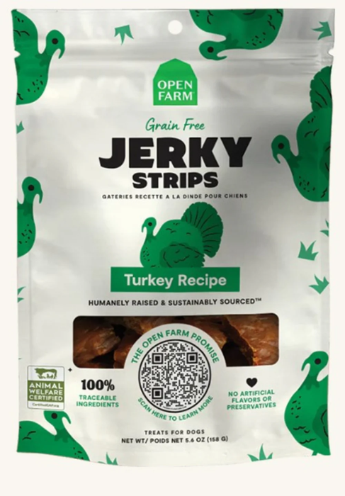 Open Farm Grain-Free Wild-Caught Salmon Jerky Strips