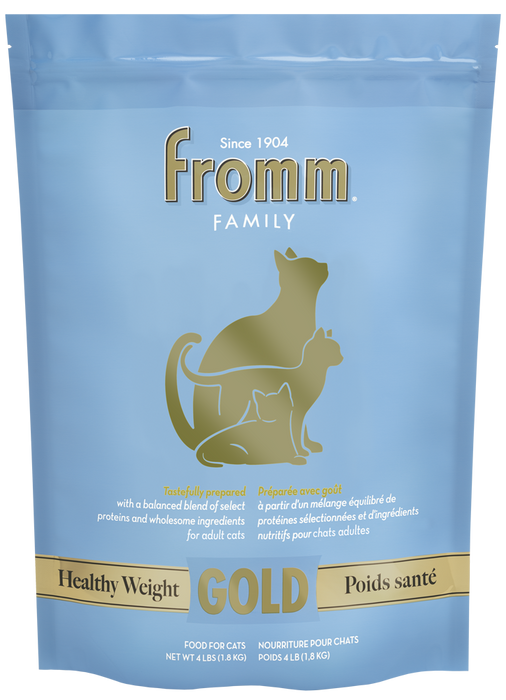 CAT FROMM DRY GOLD 4 LB | INDOOR CAT, HEALTHY WEIGHT, ADULT & KITTEN