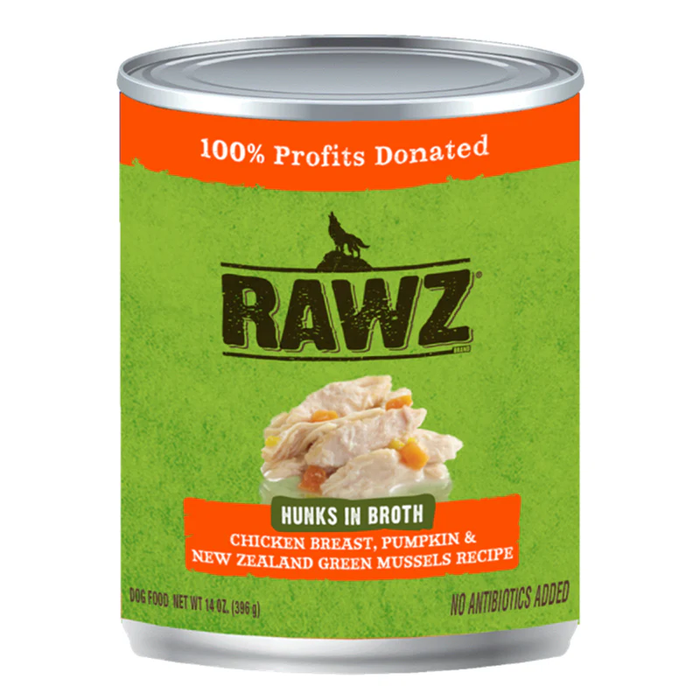 Rawz New Zealand Green Mussels Can Dog Food