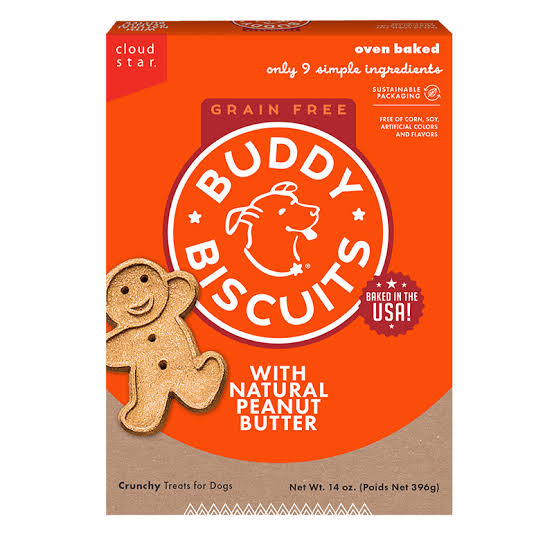 BUDDY BISCUIT GRAIN FREE PEANUT BUTTER 16 OZ