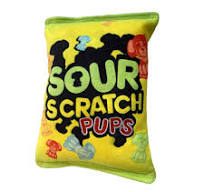 HUXLEY AND KENT DOG TOY POWER PLUSH SOUR PATCH SMALL