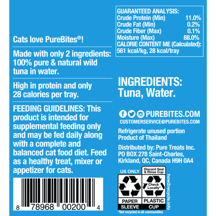 PureBites Wild Tuna Cat Treats Mixers