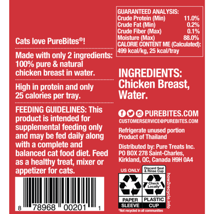 PureBites Chicken Breast Cat Treats Mixers