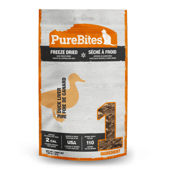 PureBites Duck Liver Freeze Dried Cat Treats