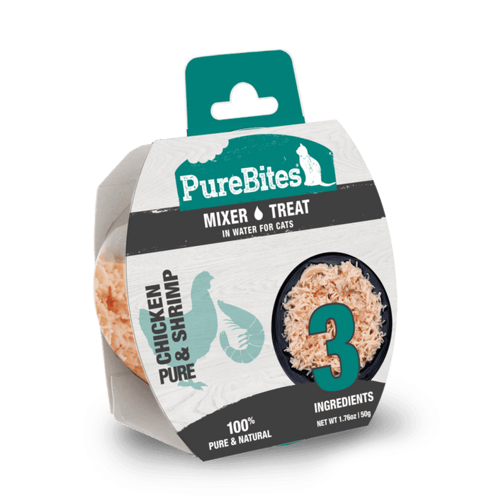 PureBites Chicken Breast & Wild Shrimp Cat Treat Mixers
