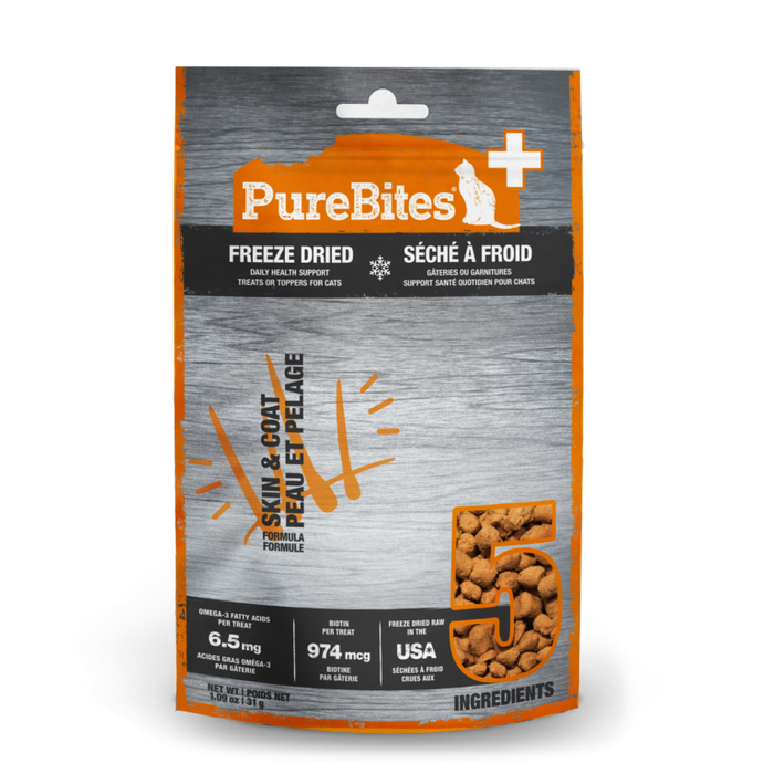 PureBites Skin & Coat Freeze Dried Cat Treats