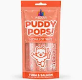 WERUVA PUDDY POPS LICKABLE CAT TREATS TUNA/SALMON 5 PK