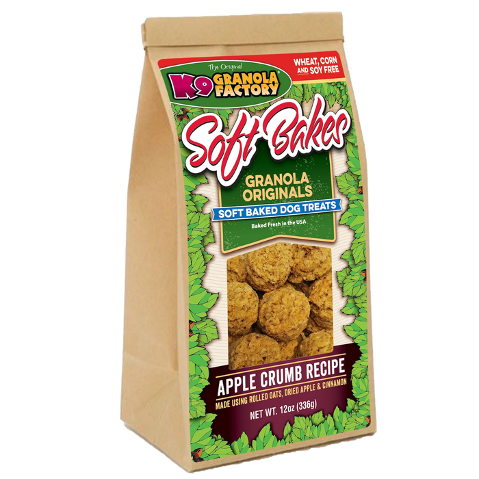 K9 Granola Factory Soft Bakes, Apple Crumb Recipe Dog Treats