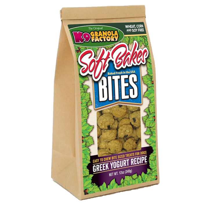 K9 Granola Factory Soft Bakes Bites, Greek Yogurt Recipe Dog Treats