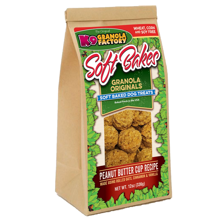K9 Granola Factory Soft Bakes, Peanut Butter Cup Recipe Dog Treats