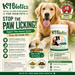 K9 Biotics supplement for pets with a dog and product packaging on a grassy background