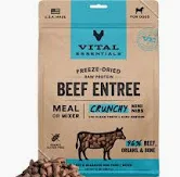 VITAL ESSENTIALS DOG FD BEEF MINI NIBS 14 OZ
