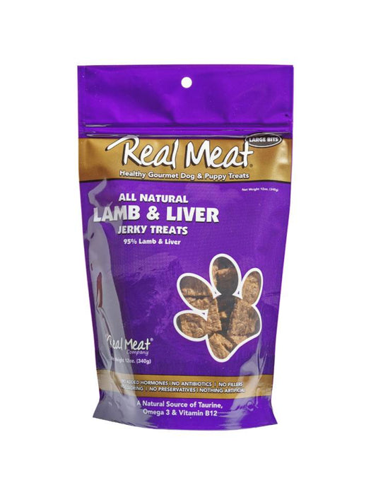 REAL MEAT BITZ LAMB & LIVER JERKY 8 OZ