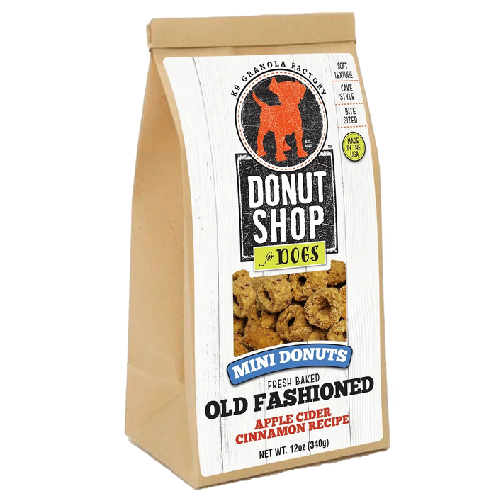K9 Granola Factory Old Fashioned Mini Donuts, Apple Cider & Cinnamon Recipe Dog Treats