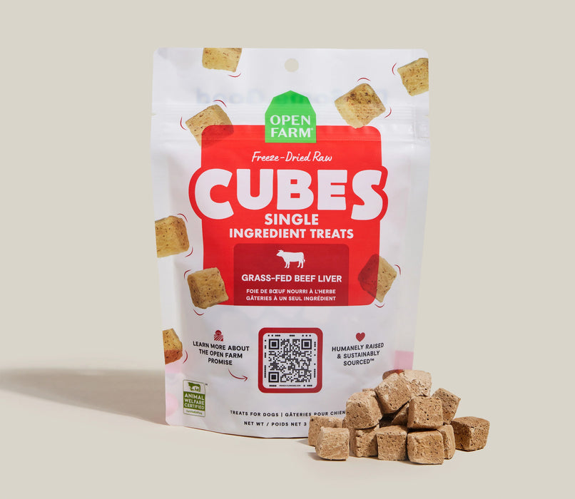 OPEN FARM DOG TREAT FD CUBES 3 OZ
