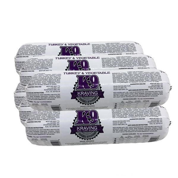 K9 KRAVING TURKEY/VEGETABLES CHUB 5 LB