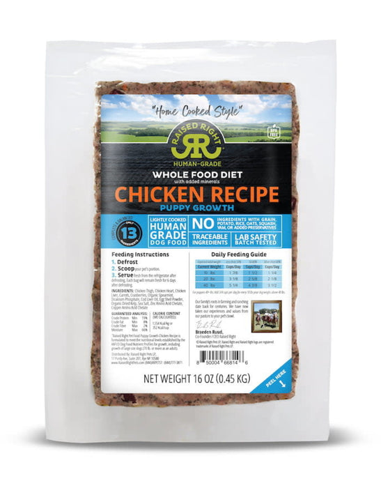 Raised Right Dog Recipes 16 OZ