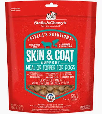 STELLA & CHEWYS SKIN AND COAT LAMB/SALMON 4.25 OZ