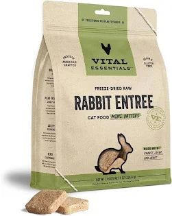 Vital Essentials Frozen Raw Rabbit Entree Mini Patties Cat Food
