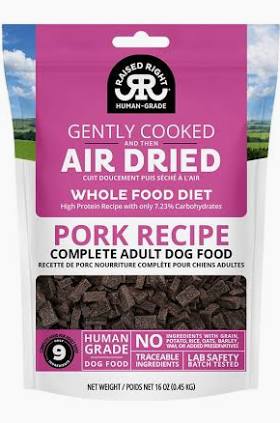 RAISED RIGHT DOG AIR DRIED  16 OZ