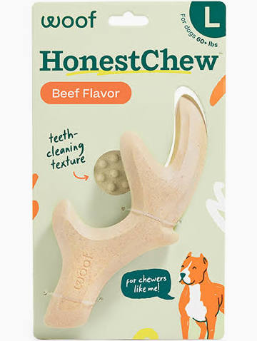 WOOF DOG TOY HONESTCHEW ANTLER