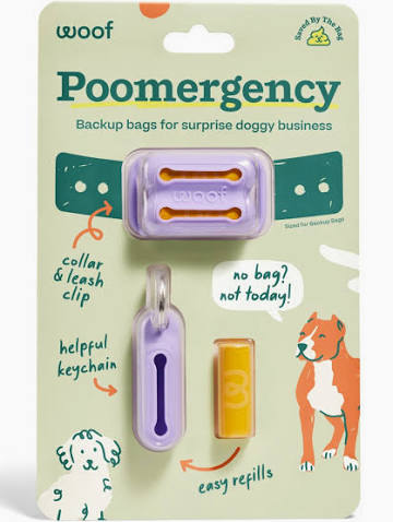 WOOF DOG POOMERGENCY BAG LAVENDER