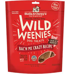 STELLA & CHEWYS WILD WEENIE BACON TREAT 3 OZ