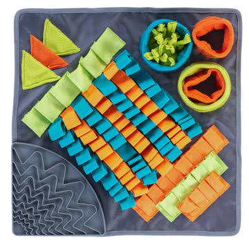 MESSY MUTTS FORAGE MAT RECTANGLE LICK MAT LARGE 16 X 16IN