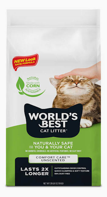 WORLDS BEST CAT LITTER ORIGINAL COMFORT CARE 15 LBS GREEN