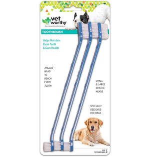 VET WORTHY TOOTHBRUSH 3 PACK