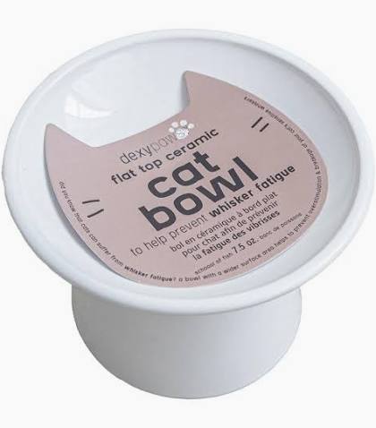 DEXYPAW FLAT TOP ELEVATED CERAMIC CAT BOWL