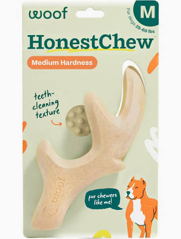 WOOF DOG TOY HONESTCHEW ANTLER
