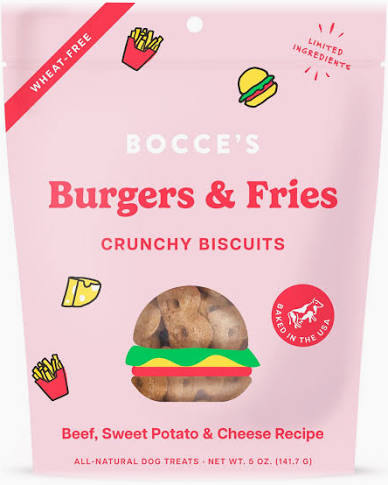 BOCCE’S BAKERY BURGERS & FRIES CRUNCHY BISCSUITS 5 OZ