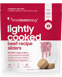 Small Batch Lightly Cooked Dog Food